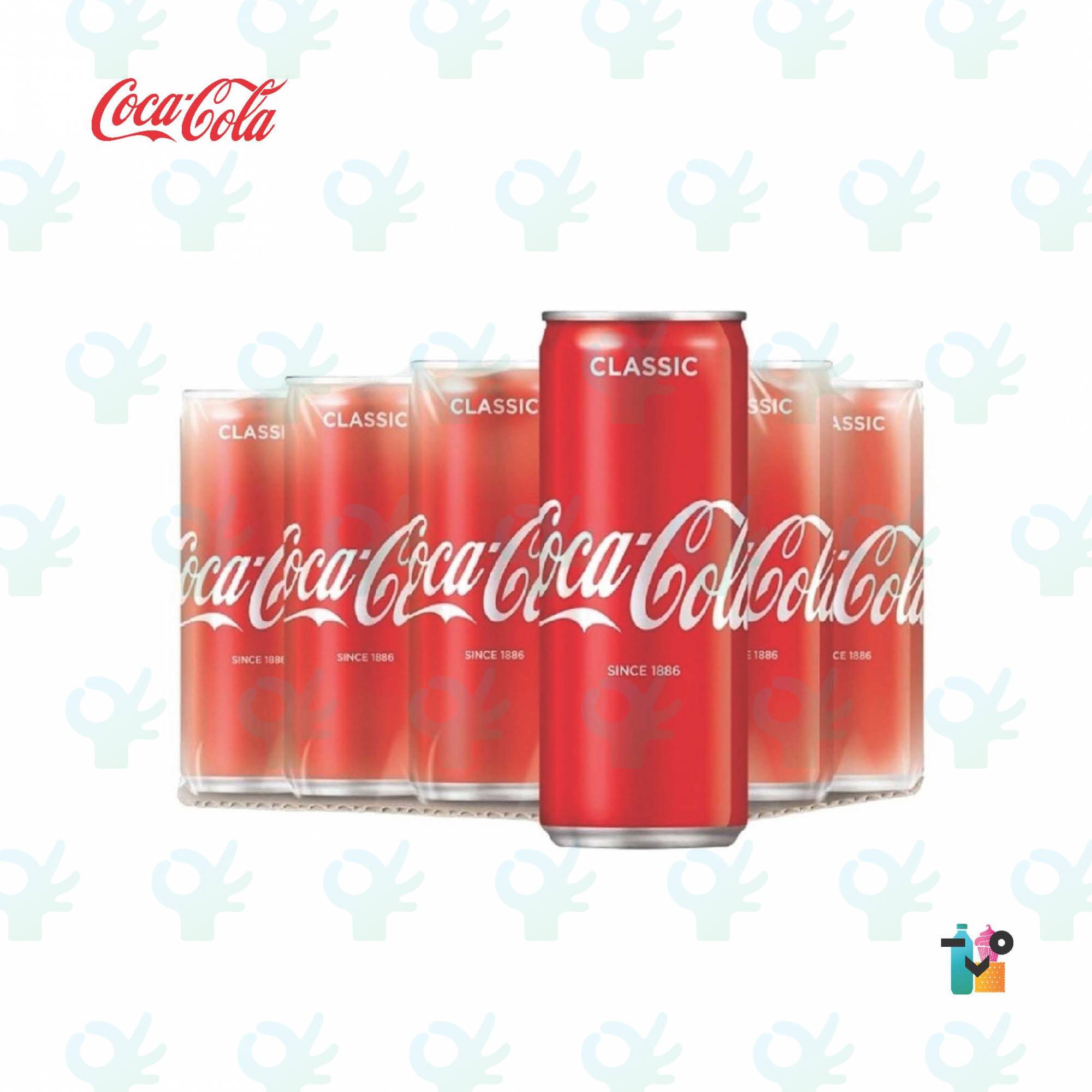 Ofiskita Coca Cola Original Carbonated Drink 320ML 1 Tin / 24 Tins